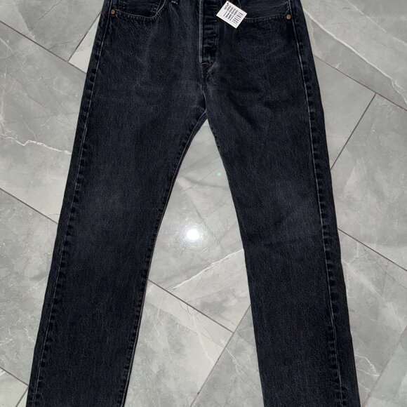 Vintage Levi Strauss Black Relaxed Button Fly Jeans 31 x 32 - Picture 9 of 9